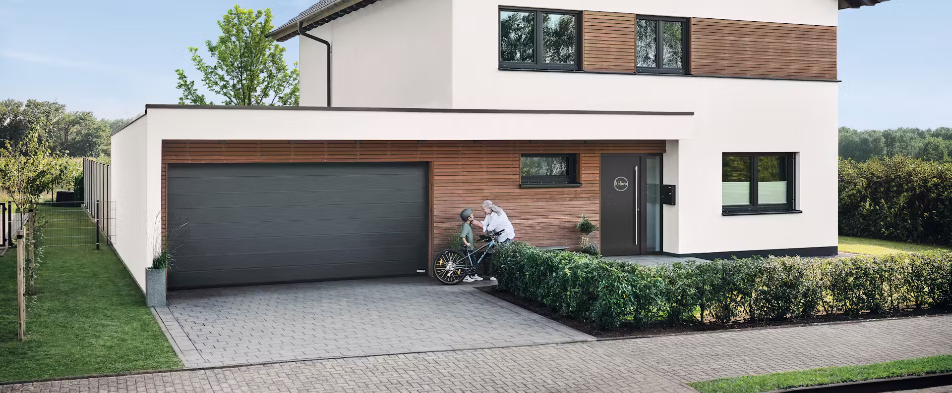 Garagepoort bij een woning